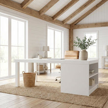 White Rectangular Coffee Table with High Gloss Wood and Chrome Accents