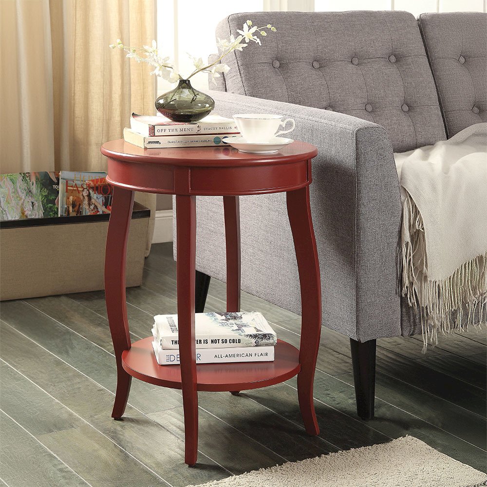 Aberta Accent Table Red