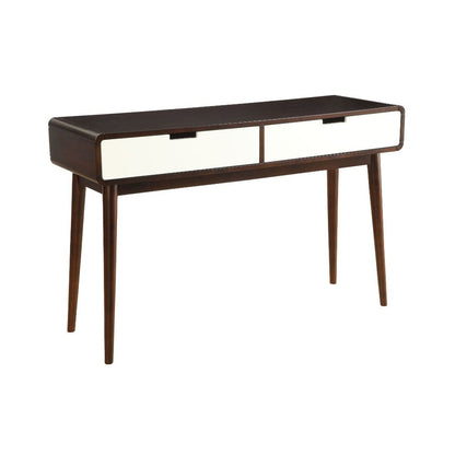 Christa Sofa Table Espresso & White