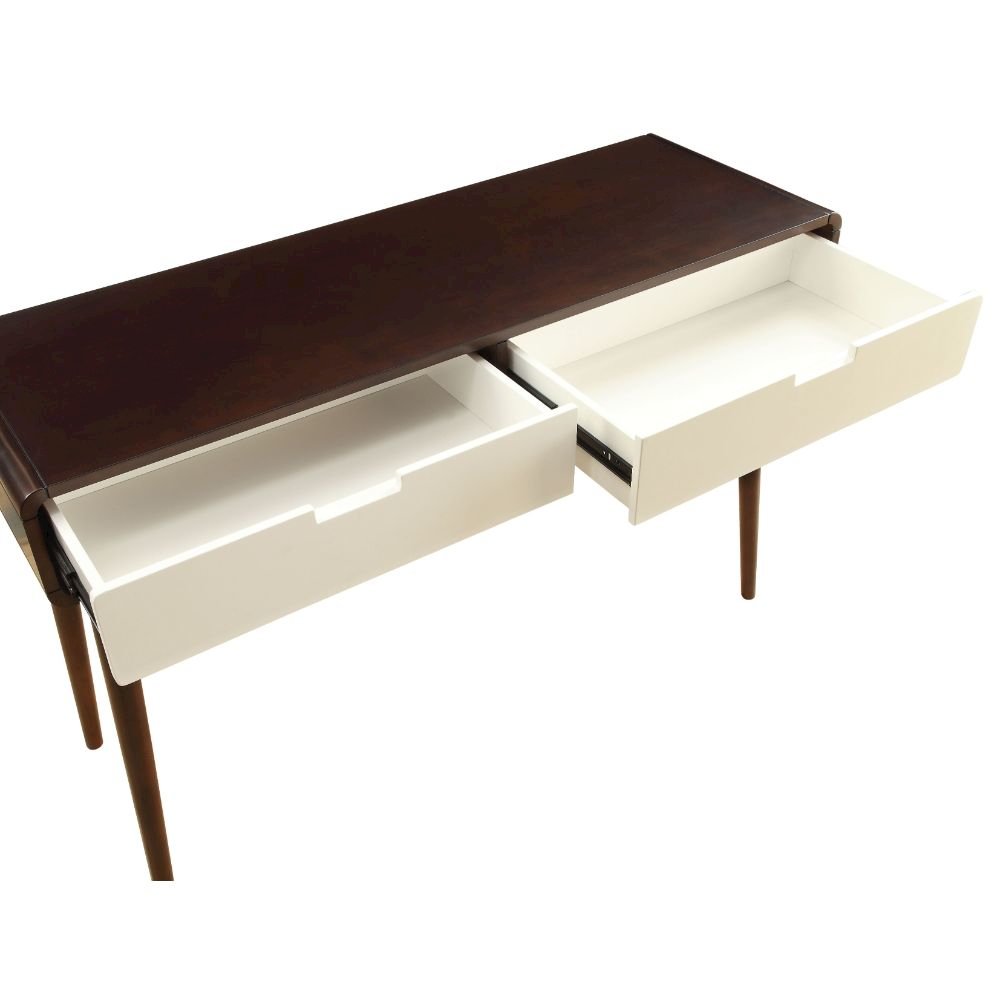 Christa Sofa Table Espresso & White