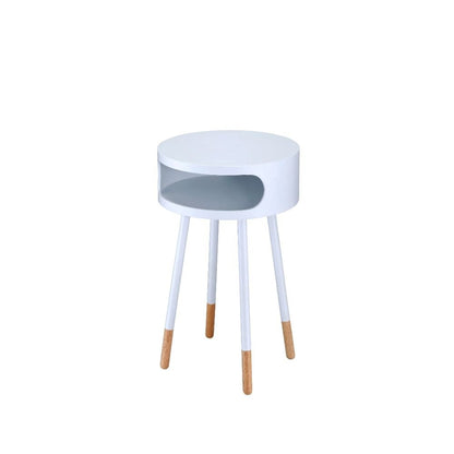 Sonria Accent Table White & Natural