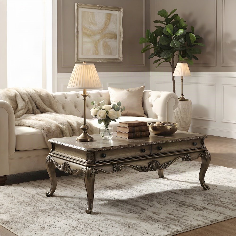 Wood Veneer Console Sofa Table, Transitional Entryway Accent, Vintage Oak