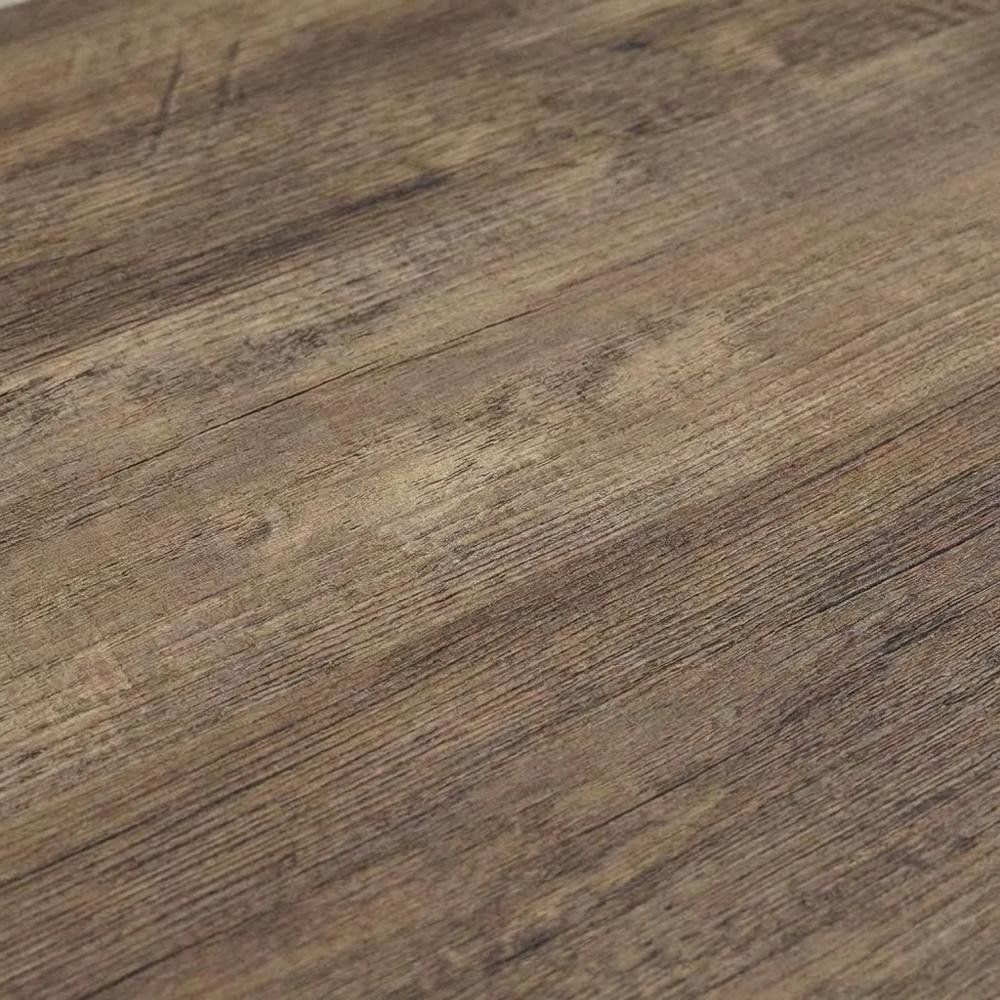 Walnut And Black Finish Office Desk With Built-In Usb Port For Modern Workspaces