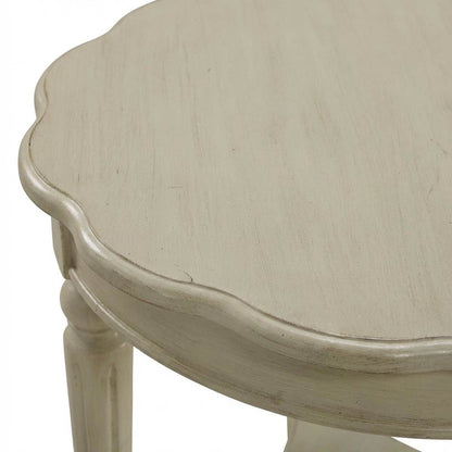 Antique White End Table with Elegant Style and Durable Finish