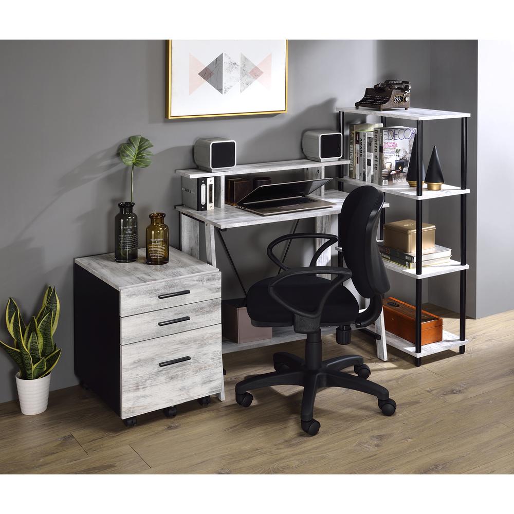 Nypho BookShelf Antique White & Black