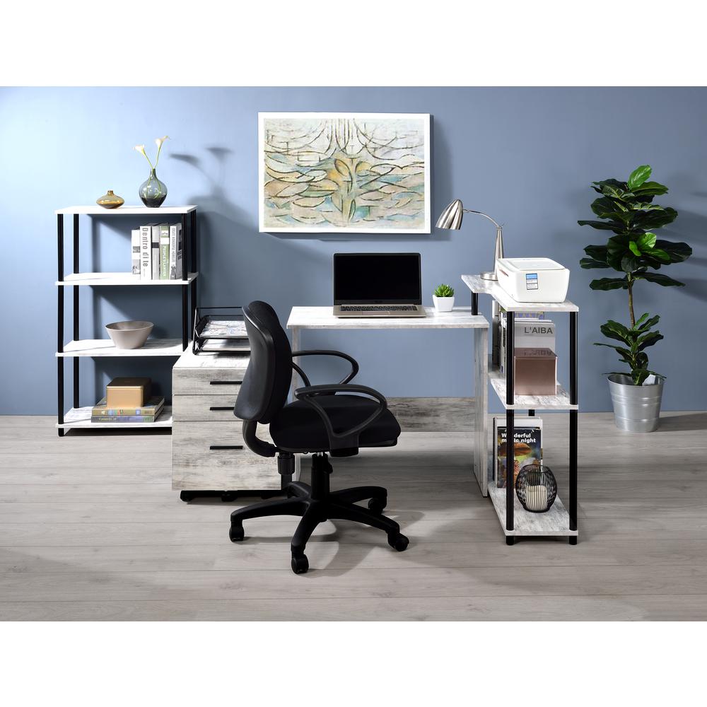 Nypho BookShelf Antique White & Black