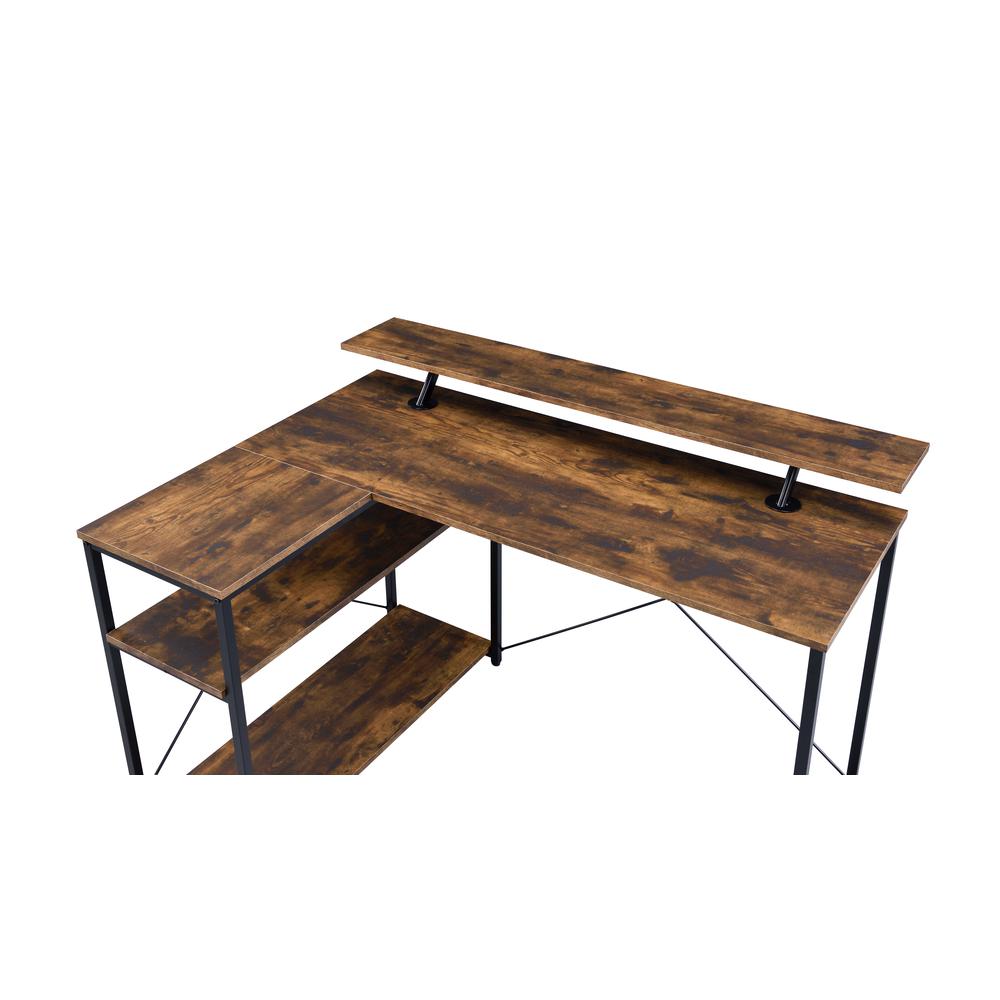 Writing Desk, Weathered Oak & Black Finish 92755