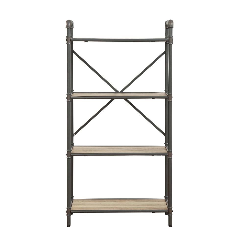 Itzel BookShelf Antique Oak & Sandy Gray