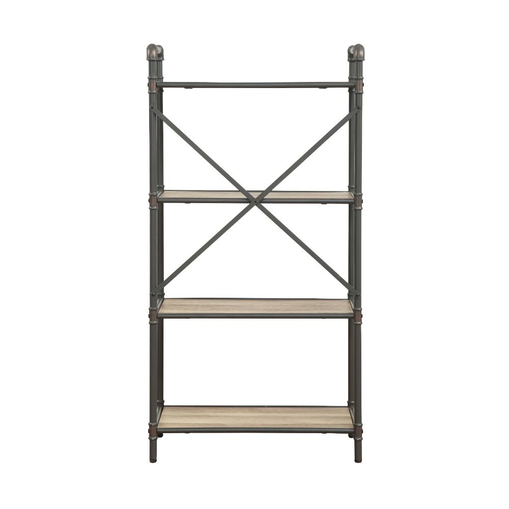 Itzel BookShelf Antique Oak & Sandy Gray