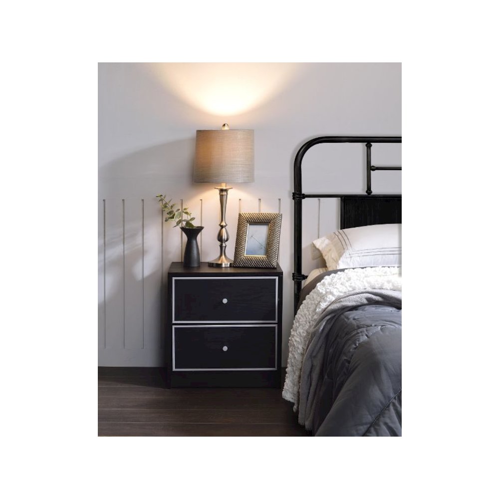 Jabir Accent Table Black & Silver