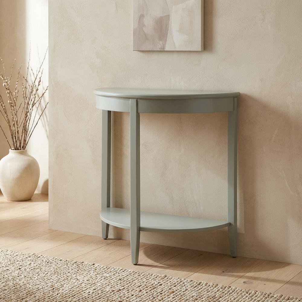 Gray Console Table with Modern Design and Sturdy Frame