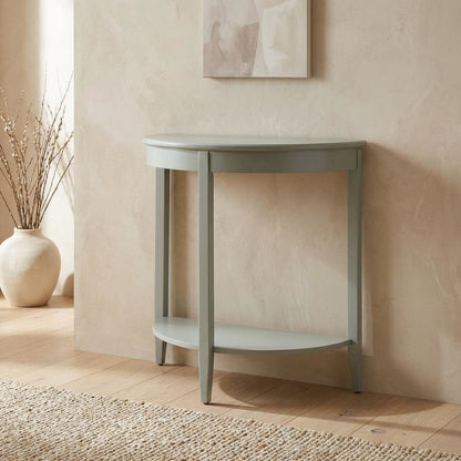 Gray Console Table with Modern Design and Sturdy Frame