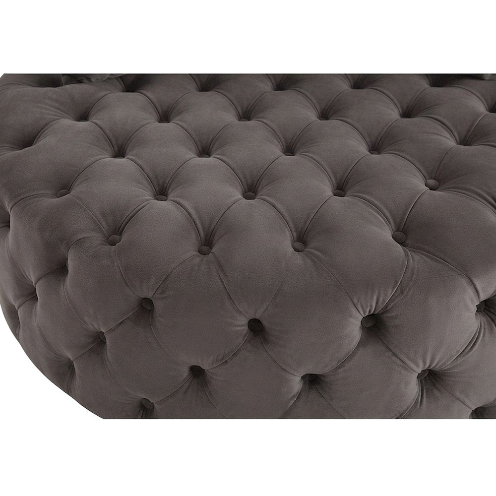 Velvet Swivel Accent Chair, Upholstered Comfy Living Room Armchair, Gray Velvet