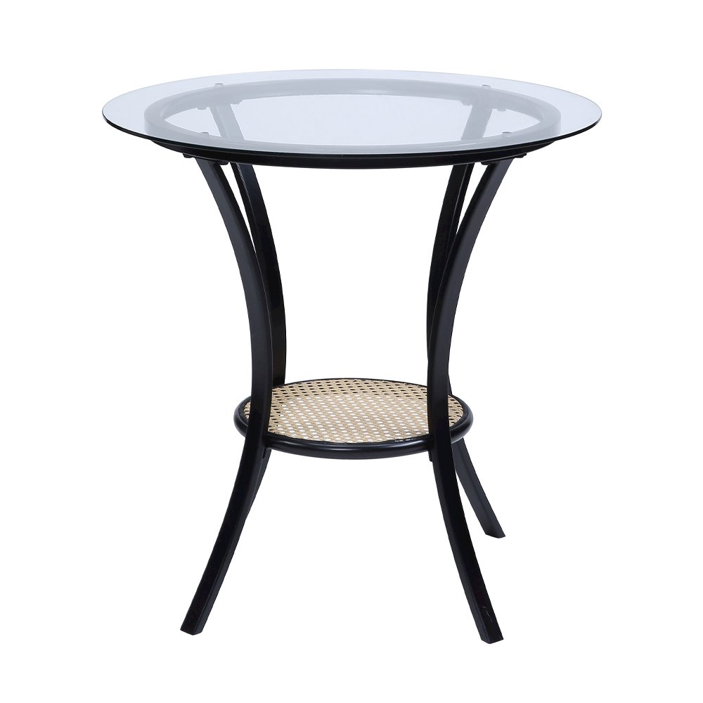 Colson 3 Pcs Table & Chairs Set Black