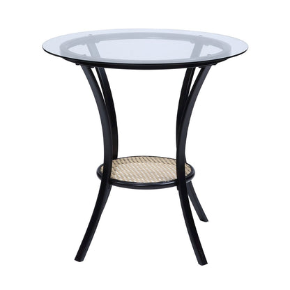 Colson 3 Pcs Table & Chairs Set Black