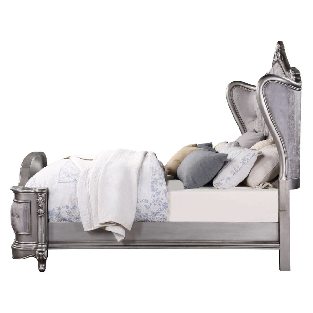 Ariadne CK Bed Velvet & Antique Platinum