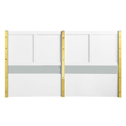 Gaines Eastern King Bed White High Gloss