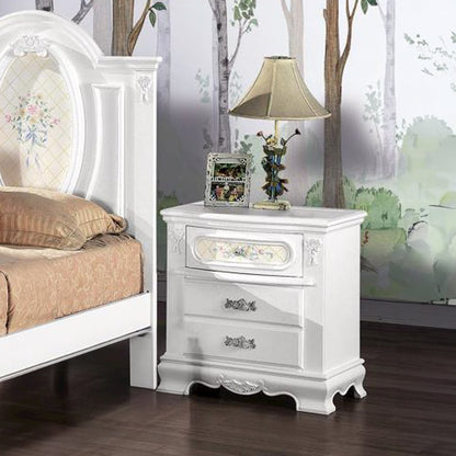 Flora Nightstand White