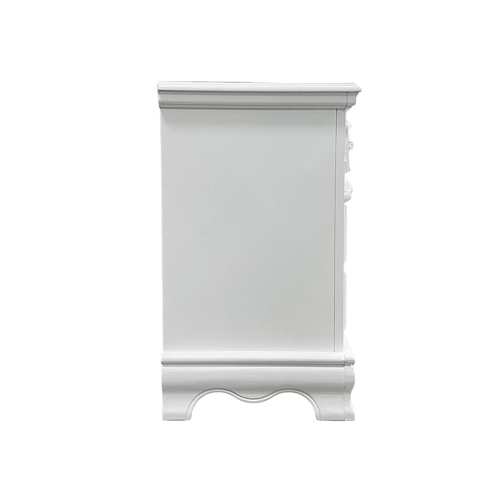 Flora Nightstand White