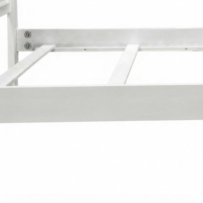 Full Size Wood Composite Platform Bed Frame, Transitional Bedframe, White