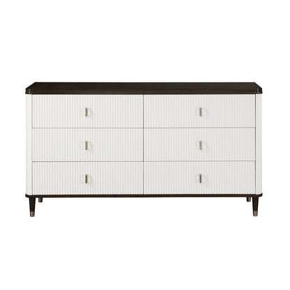 Carena Dresser w/Jewelry Tray White & Walnut