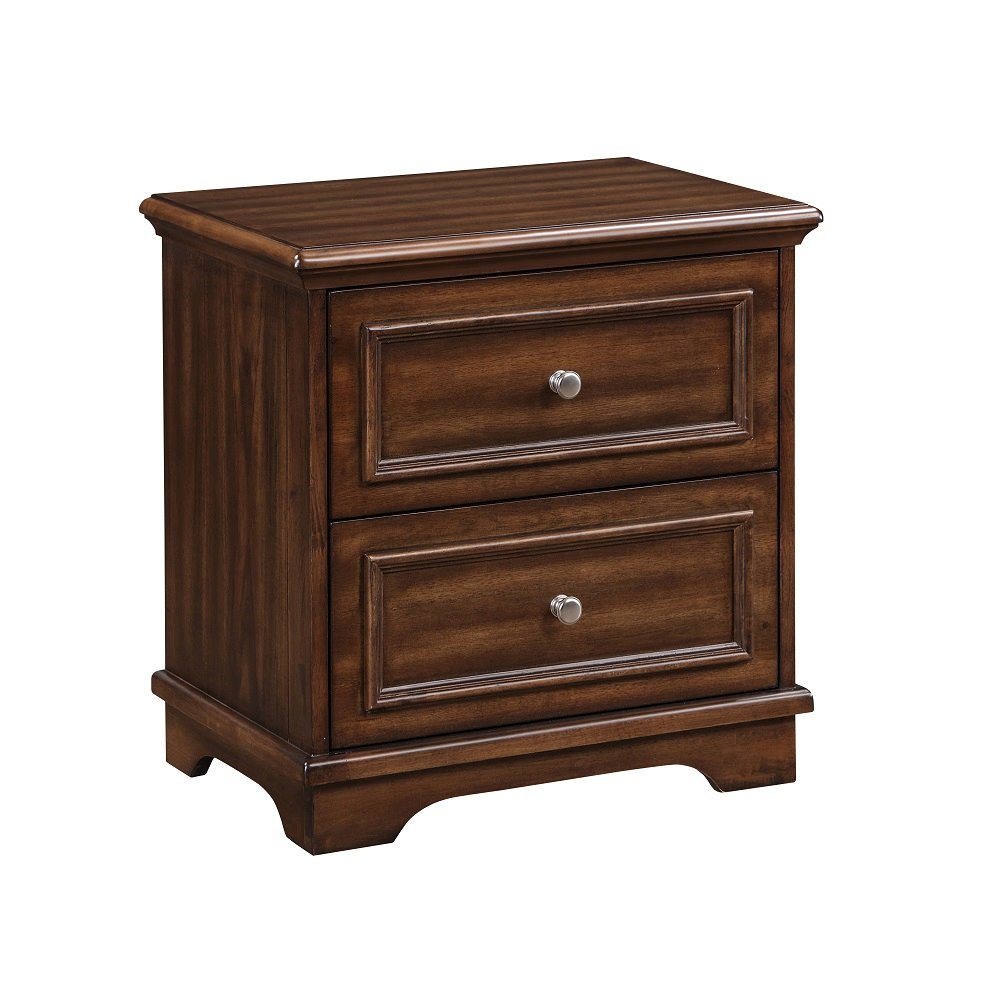 Franklin 4Pcs Pack Queen Bed Set Brushed Walnut