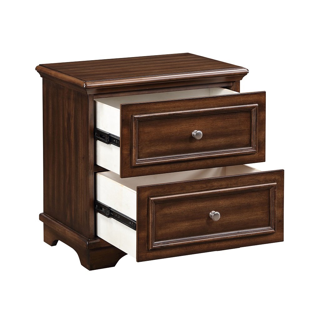 Franklin 4Pcs Pack Full Bed Set Brushed Walnut