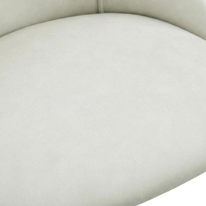 PU Leather Dining Chairs, Contemporary Living Room Accents, White Synthetic, Set of 2