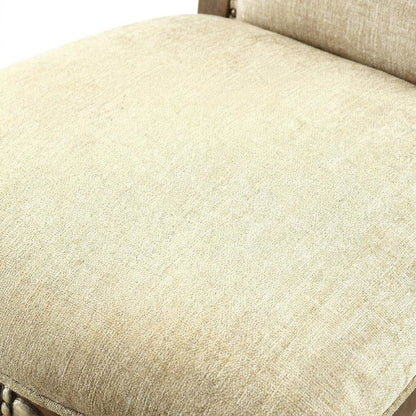 Upholstered Wood Dining Chairs with Transitional Style, Antique Oak, Set of 2
