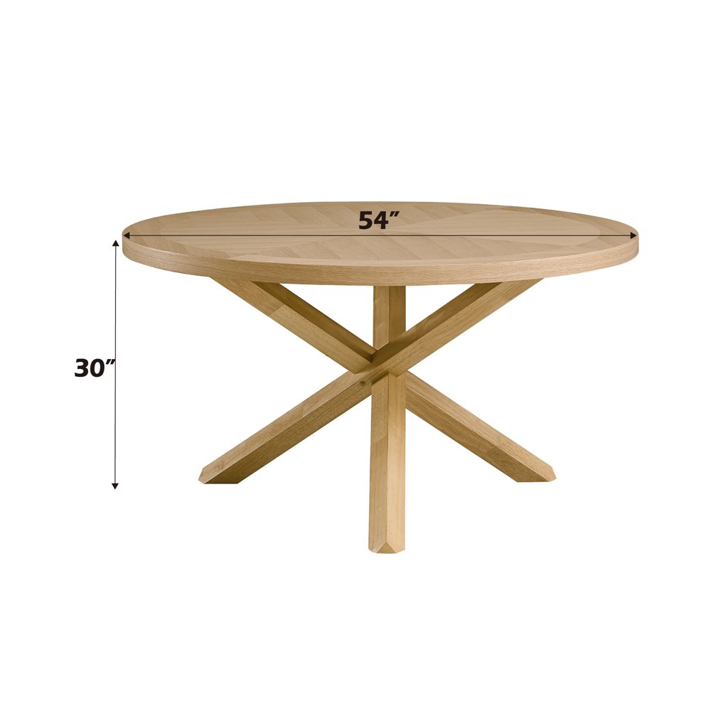 Kasem Round Dining Table Oak