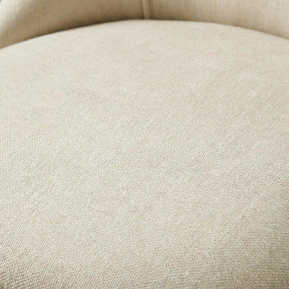 Microfiber Dining Chair, Beige Polished Microfiber & Dark oak, Set of 2