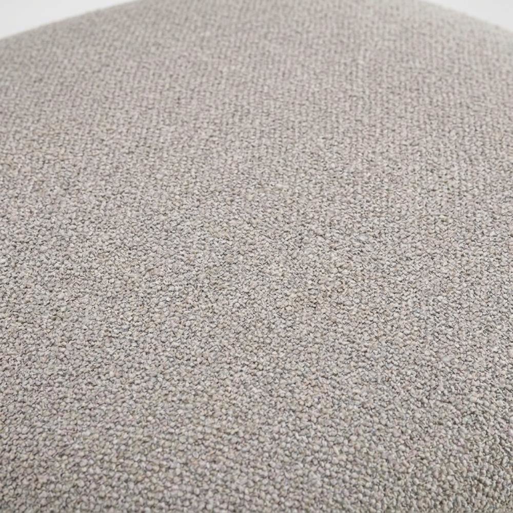 Boucle Upholstered Dining Chairs with Metal Legs, Gray Boucle & Natural, Set of 2