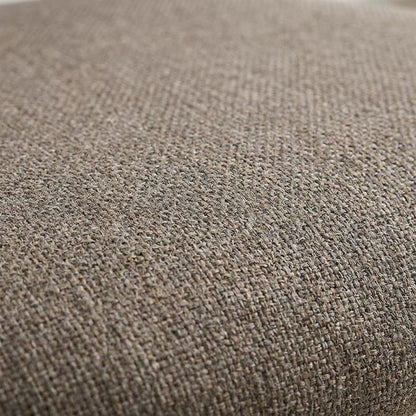 Linen Dining Chairs, Scandinavian Style, Light Brown Linen & Walnut, Set of 2