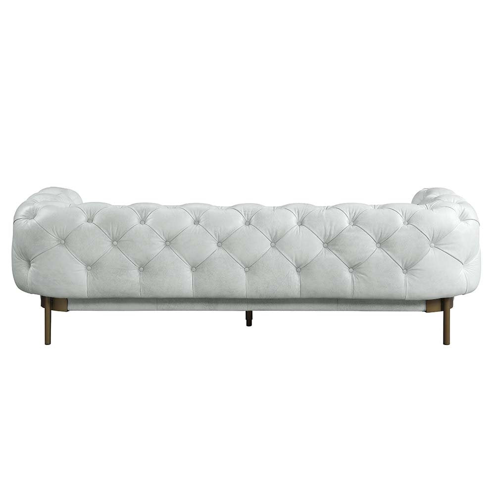 Ragle Sofa Vintage White Top Grain Leather
