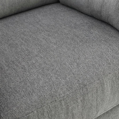 Chenille Glider Recliner with Swivel, Rocker Chair, Charcoal Chenille