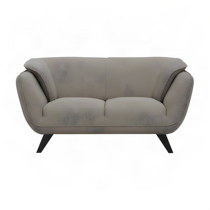 Linen-Upholstered Transitional Sofa Couch with Solid Wood Frame, Brown Linen