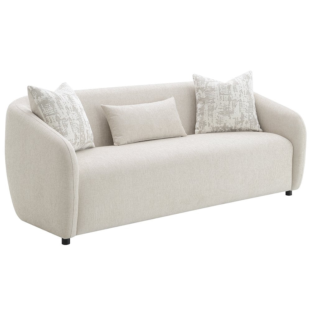 Etienne Sofa w/3 Pillows Beige Linen