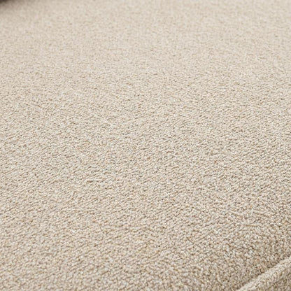 Chenille-Upholstered Contemporary Sofa with Accent Pillows, Beige