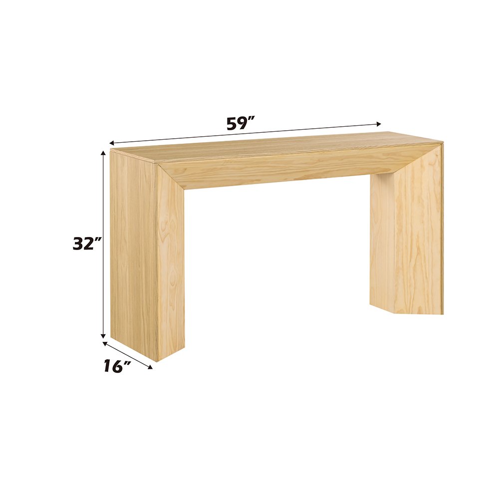 Harold Sofa Table Natural Oak