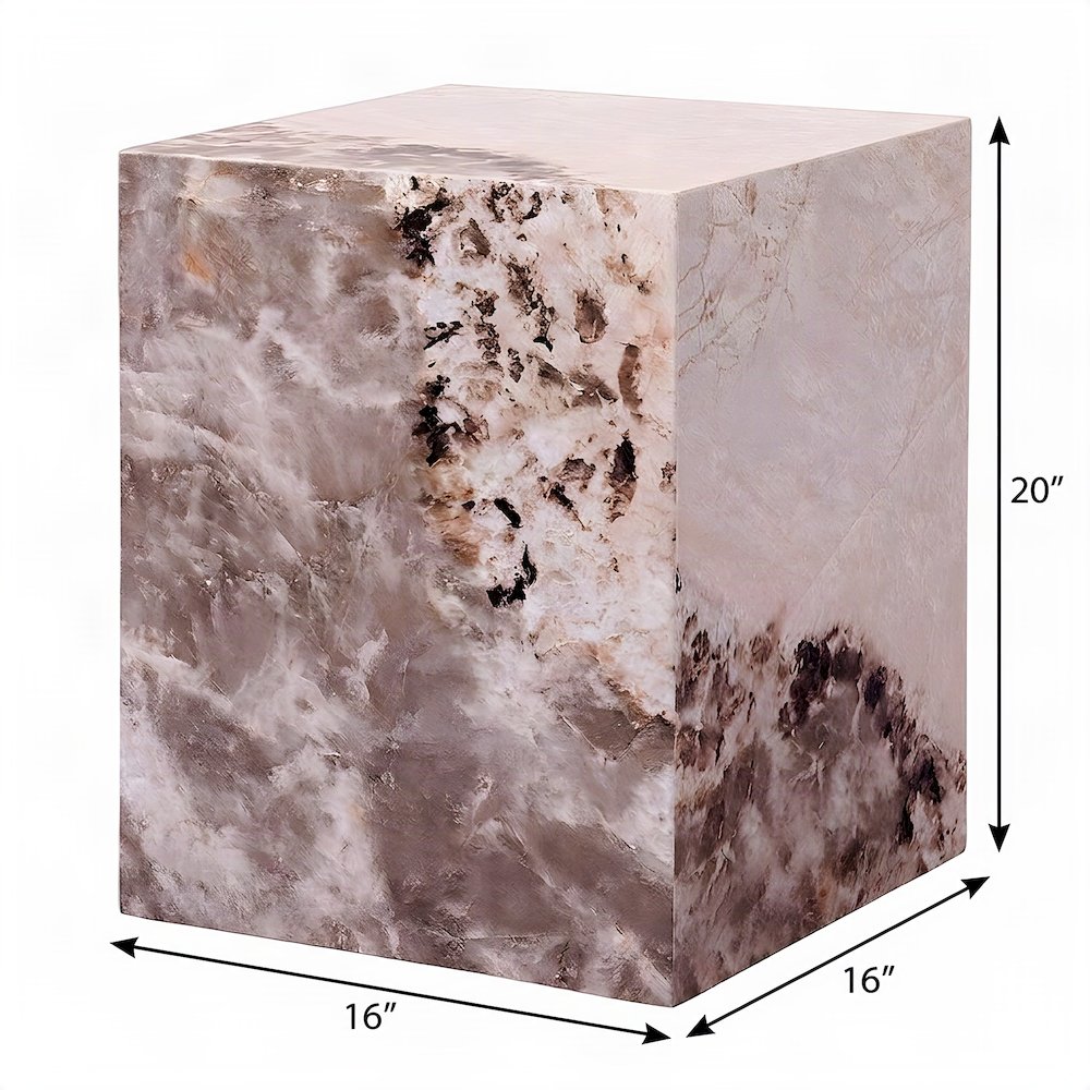 Engineered Cementitious Composite Side Table, Small End Table, Engineered Stone