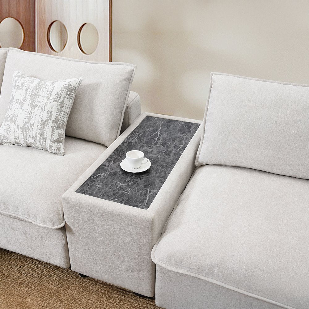 Marisa Modular Console Beige Boucle