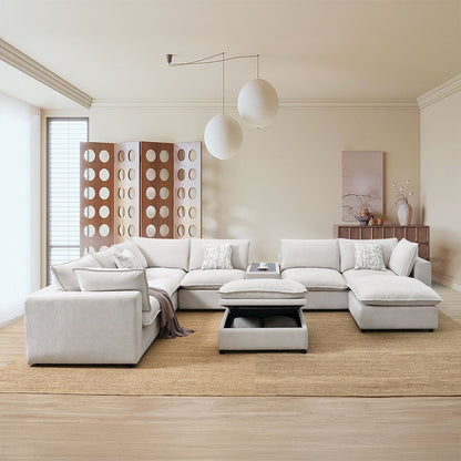 Marisa Modular Console Beige Boucle
