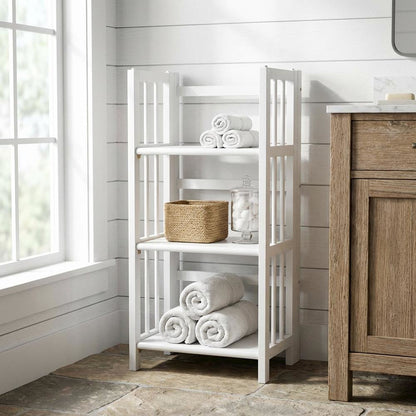 Wooden Bookcase in Warm Brown with Adjustable Shelves and Sturdy Construction