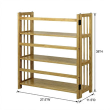 Wooden Bookcase with Shelves, Sturdy Construction and Classic Design