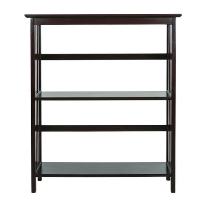 Wooden Bookcase with 29.5-inch Width and Open Shelving Design