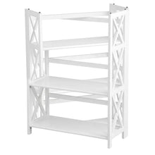 Wooden Bookcase in Natural Finish with 3 Shelves and Sturdy Construction