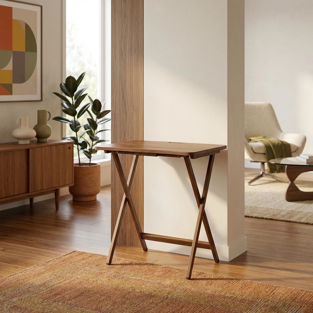 Brown, Folding Table, Folding Design, Quality Build