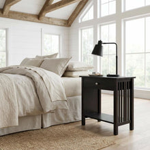 Espresso Nightstand with Usb Port and Modern Design