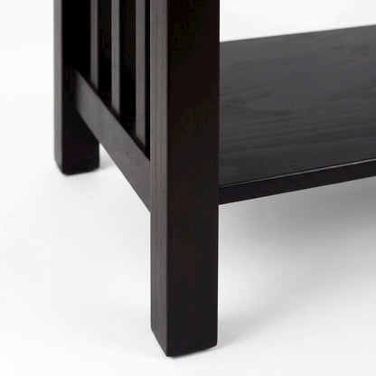 Espresso Nightstand with Usb Port and Modern Design