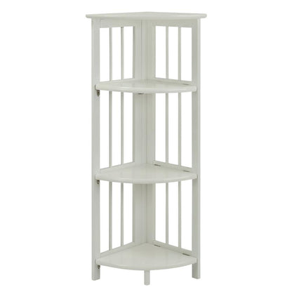 Wooden Bookcase with Open Shelves and Sturdy Frame for Living Room Storage